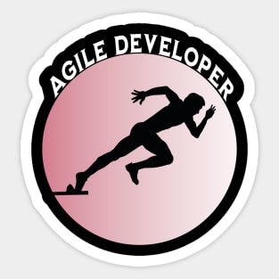 Agile Developer Sprint Sticker